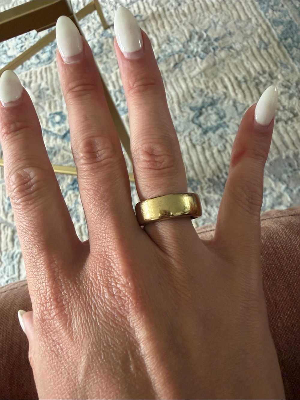 EUC Oura Gen3 Sz 7 Gold Dome Ring